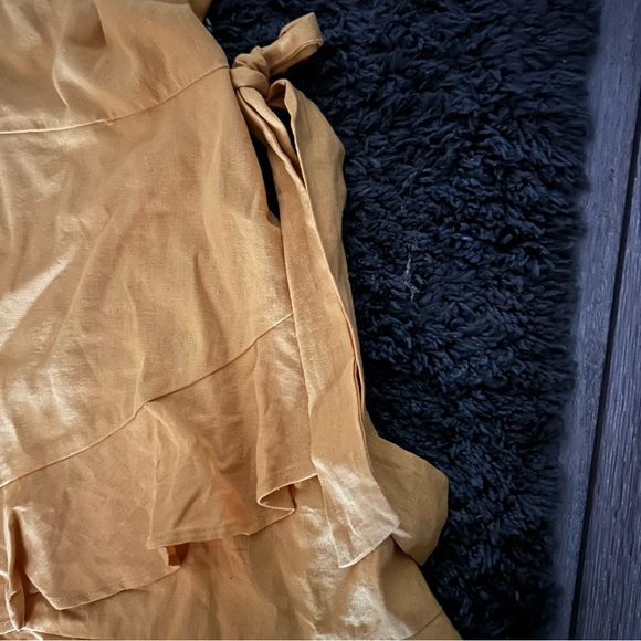 Speechless Women’s  Dress with Ruffles - NEW- Mustard yellow - Picture 3 of 4